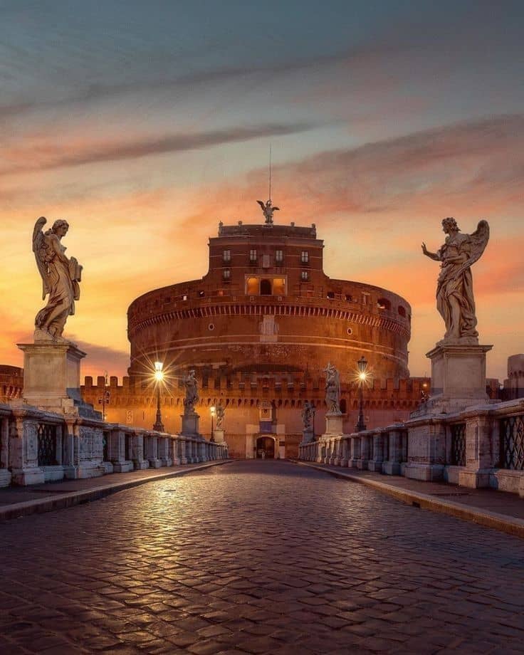 Castel Sant'Angelo on the Tiber in Rome